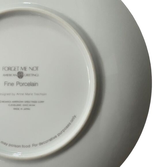 Forget Me Not American Greetings Vintage Christmas 1992 Keepsake Small plate - Picture 12 of 16